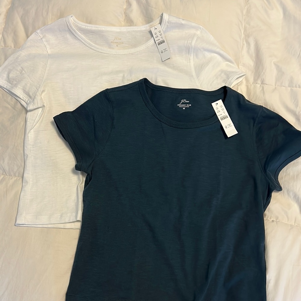 2-pack J. Crew Organic Slub t-shirts NWT